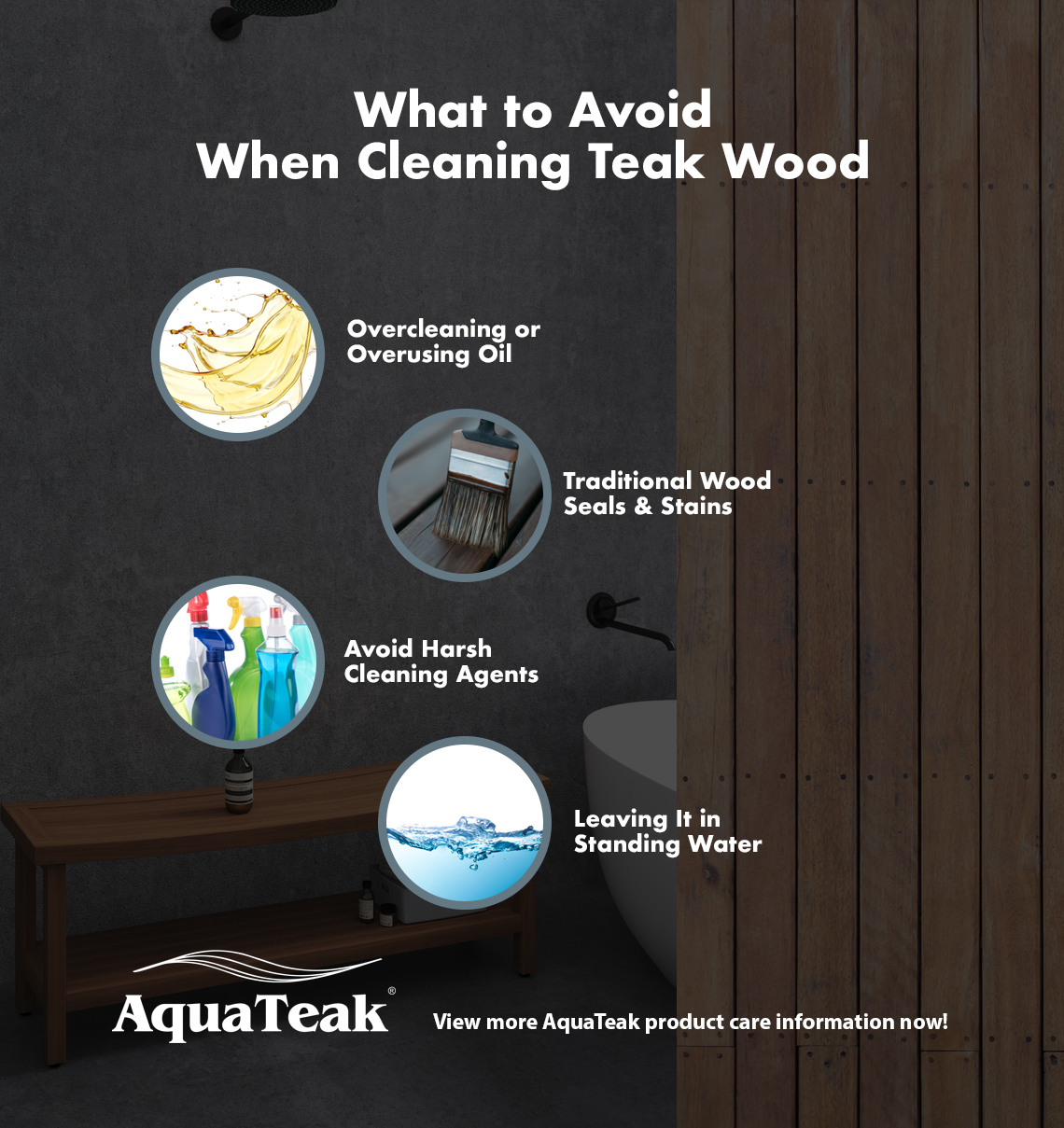 What to Avoid When Cleaning Teak Wood 