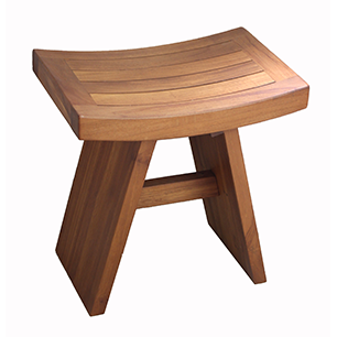 Teak Shower Bench Bath Stool Furniture Aqua Asia Shower Benches